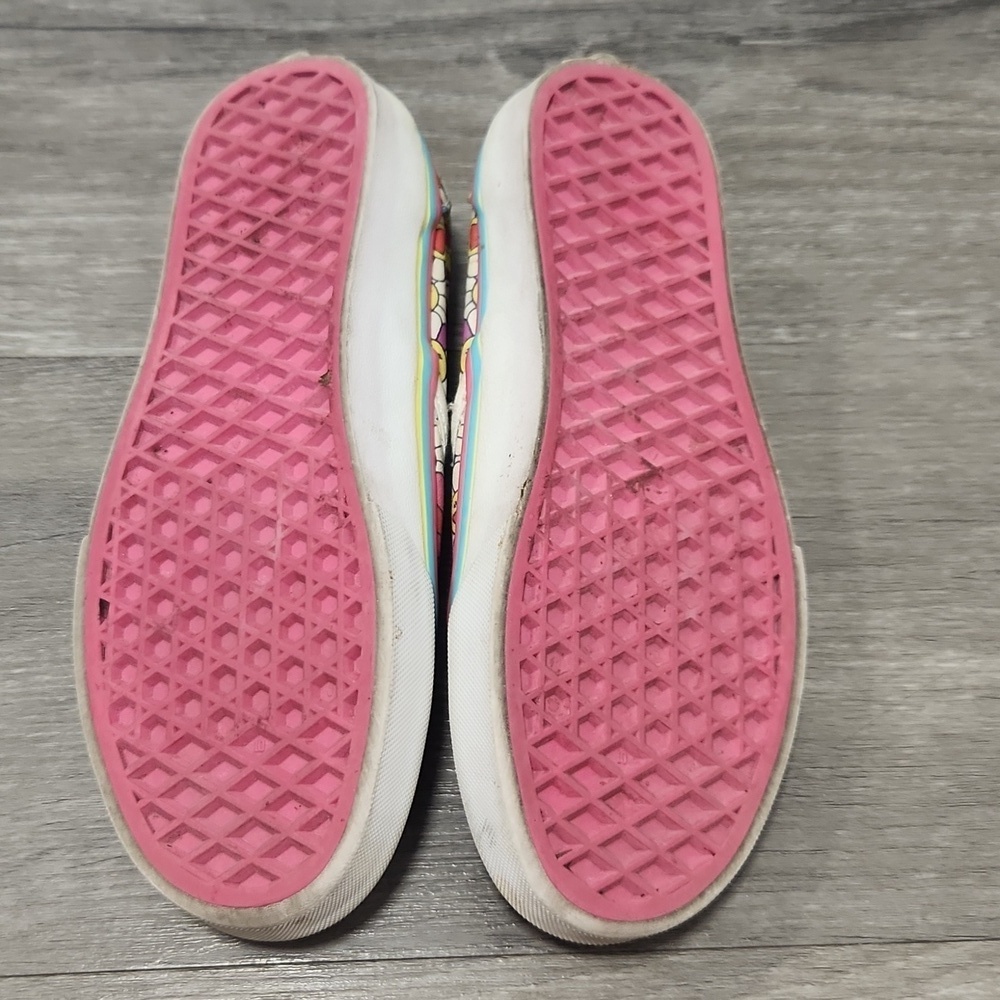 Vans Takashi Murakami Rare Takashipom  Floral Slip-On Sneakers Womens 5 Mens 3.5 - Picture 9 of 9